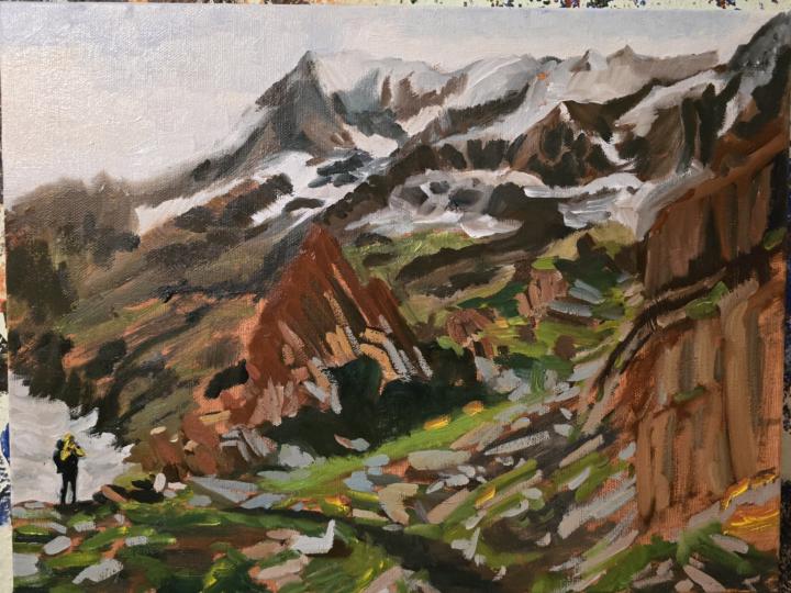Work in progress, Mountain landscape