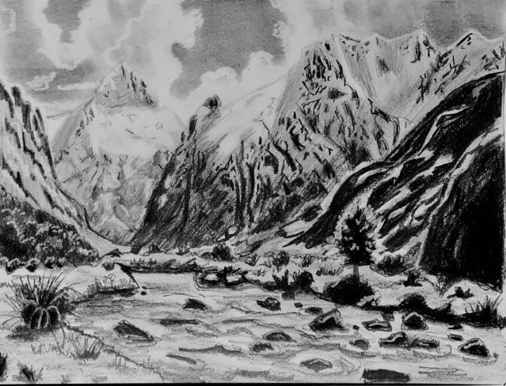 Mountain Valley (Stream) Mt. Talbot, NZ