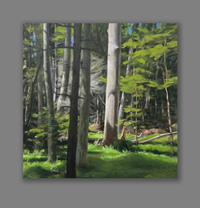 New forest painting