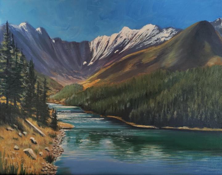 Clinton Gulch day 2 painting 