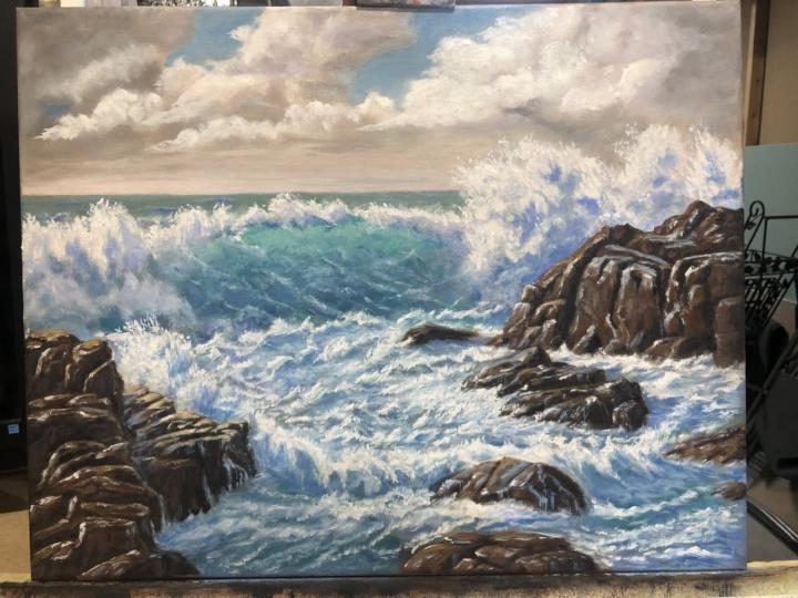 Sea Scape from Sam's tutorial