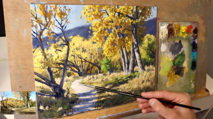 🍂 Who's Painting Autumn Landscapes With Me LIVE this Monday NZT (Sunday USA) ?