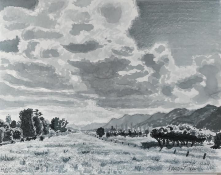 🎨 March Painting Challenge — Dramatic Skies & Green Landscapes