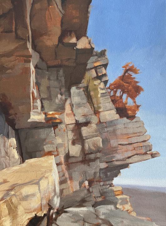 imprimatura rock landscape progress