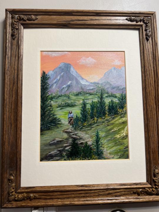 Tried some new colors and horse and rider for the first time!