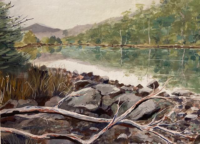 Winter river in Tasmania