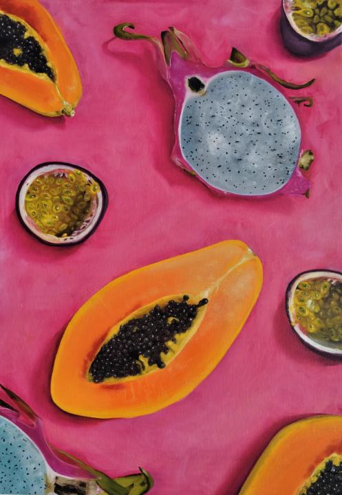 Tropical oil painting 