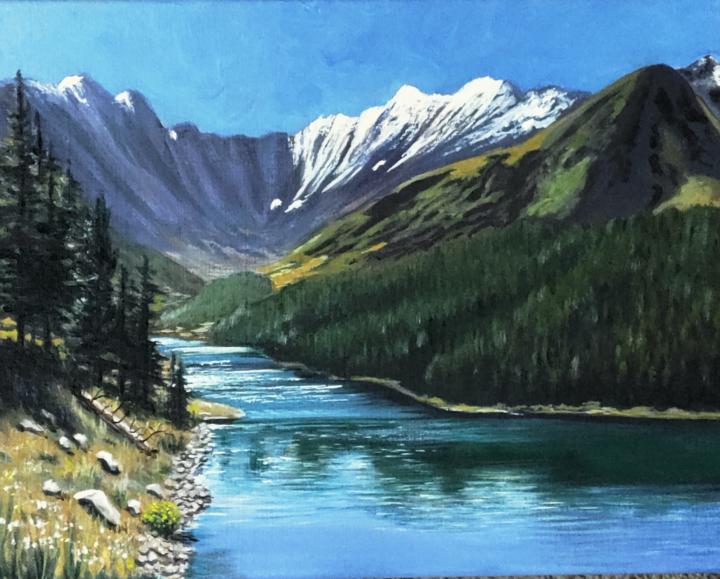 Clinton Gulch day 3 painting 