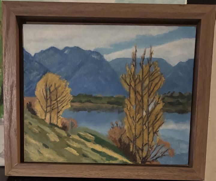 Repost of painting ( Lake Hayes)