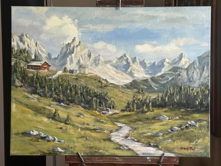 The Dolomites Mountains 