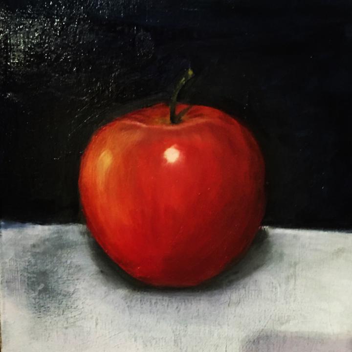 the red apple