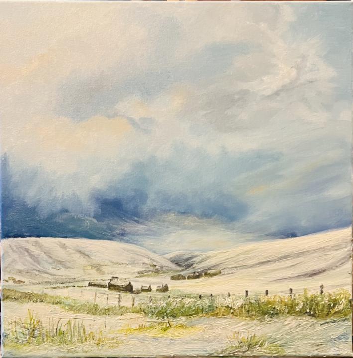 This was finished then I removed the badly painted sheep! 