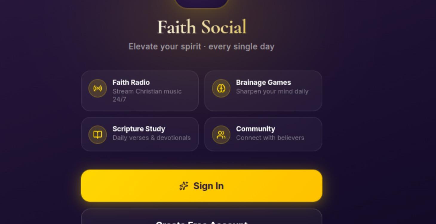 Faith Social App