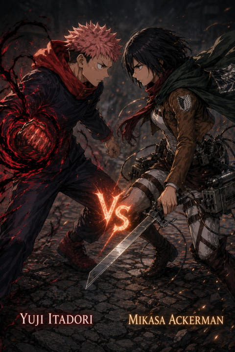 Yuji vs Mikasa: who wins this battle fr? 👀