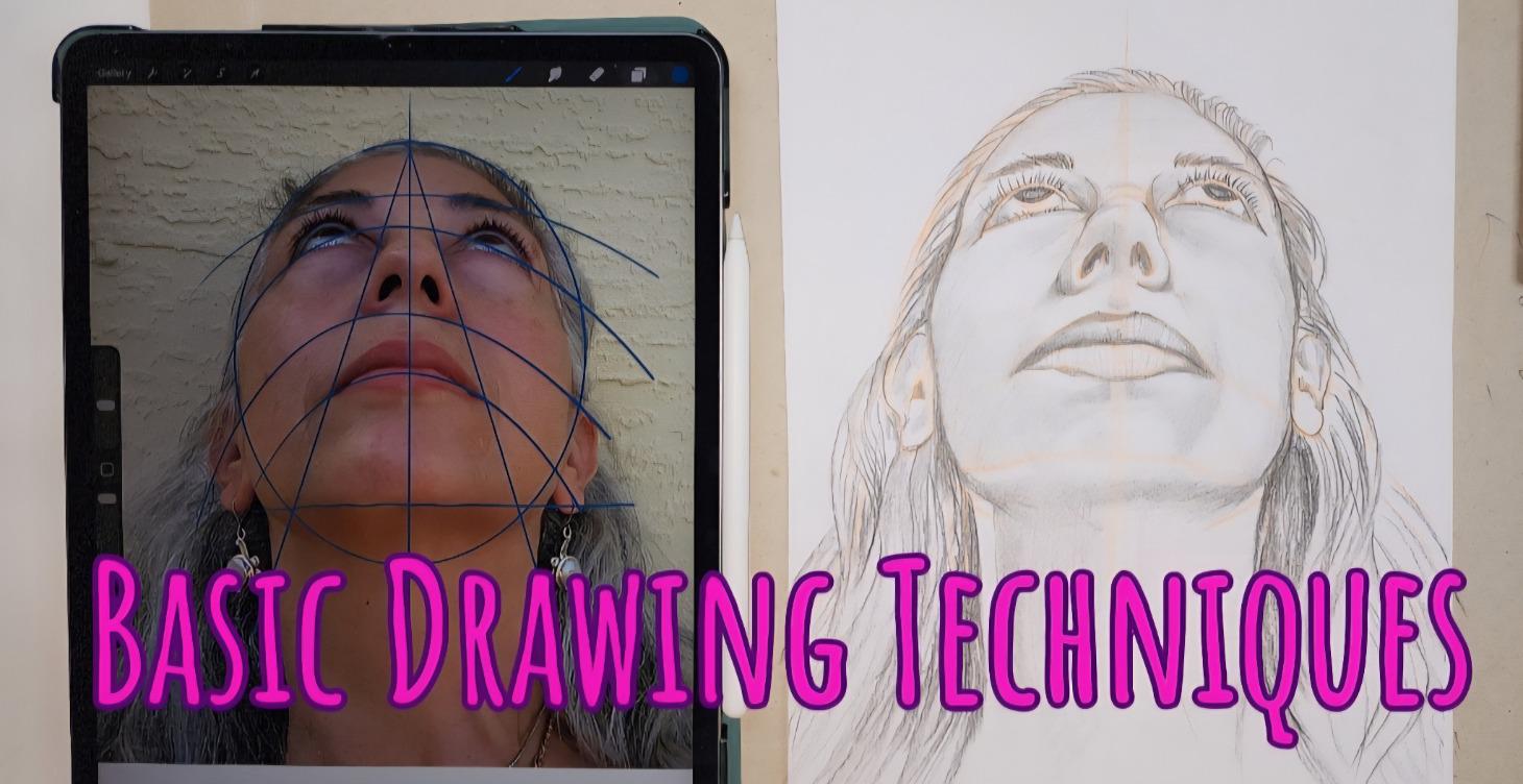 How to draw a face( looking up)