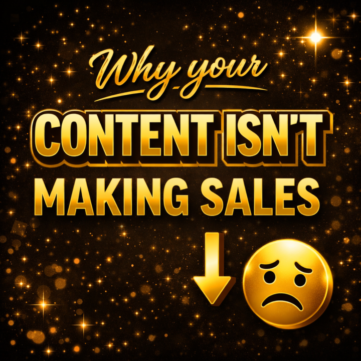 WHY YOUR CONTENT ISN’T MAKING SALES