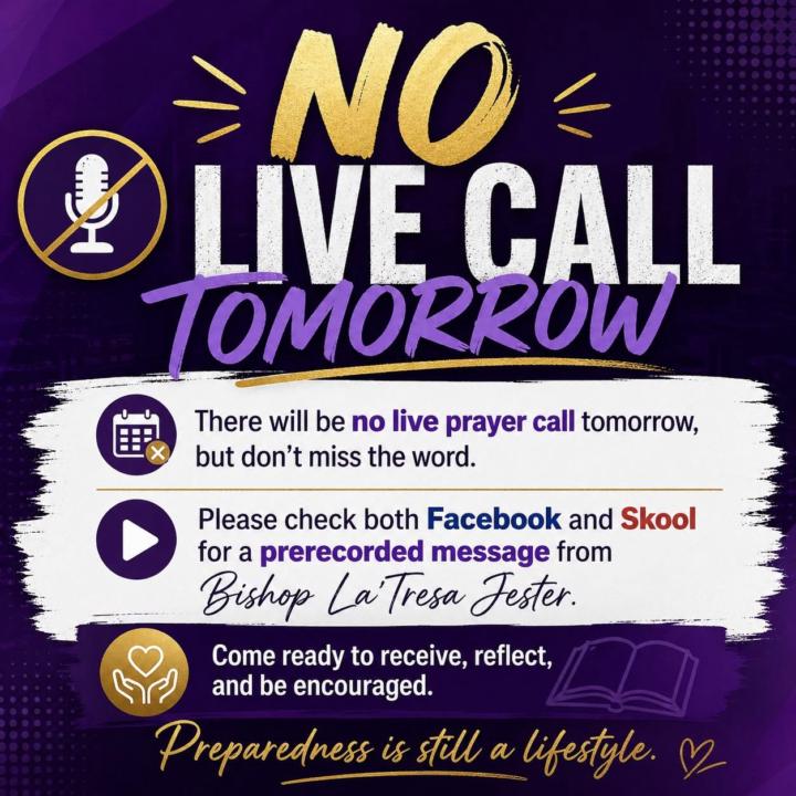 No Live Call Today