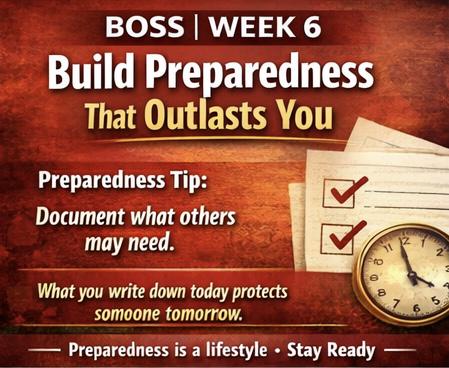 Build Preparedness That Outlast You