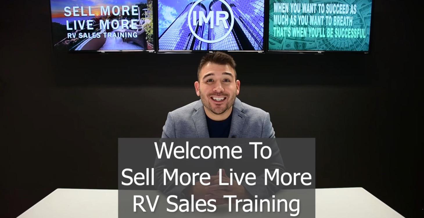 RV Sales Training - Sell More Live More