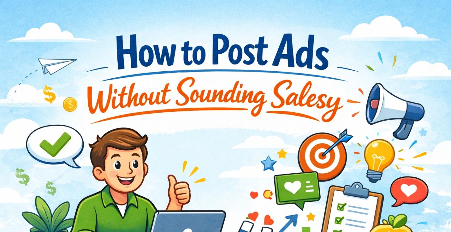 How to Post Ads Without Sounding Salesy