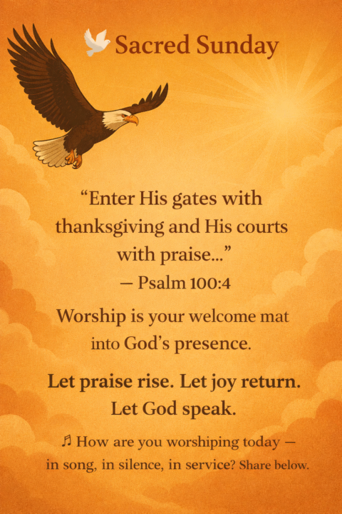🕊️ Sacred Sunday | Worship Is Your Welcome Mat