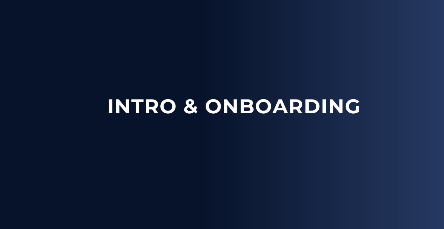 Intro & Onboarding (Start Here)