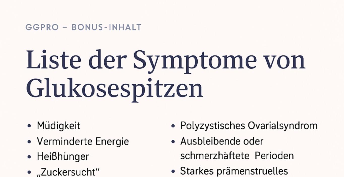 Warum du deine Glukoselevel stabilisieren solltest