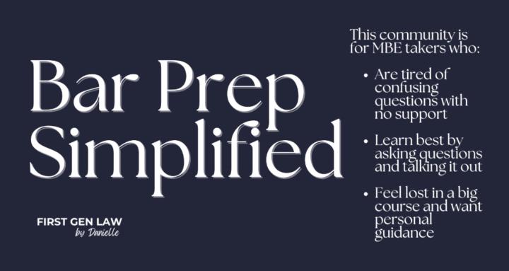 Bar Prep, Simplified