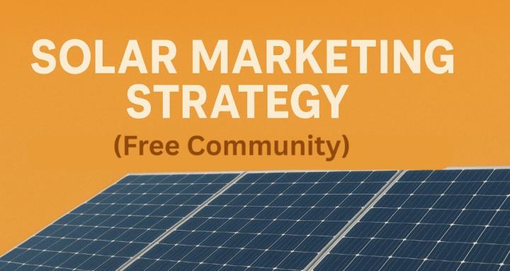 Solar Marketing Strategy