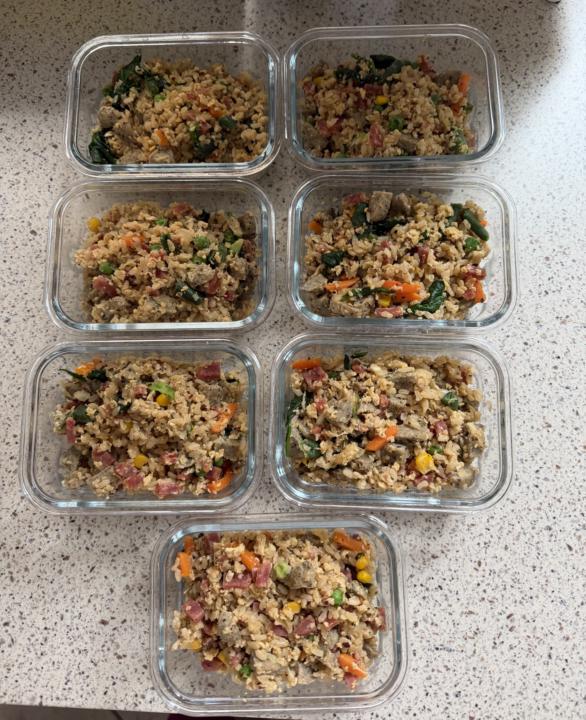 🍳 Fried Rice Meal Prep – High Protein, Balanced & Satisfying 