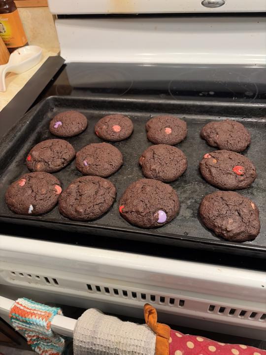 Monster double chocolate chip cookies 