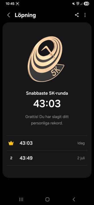 Saturday running, check!