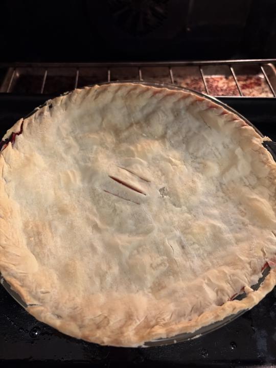 Also made a strawberry pie 🥧 