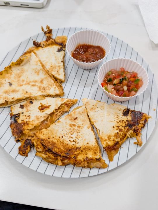 Shredded Chicken Quesadillas!