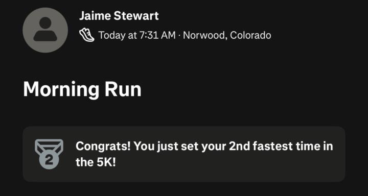 Finally hitting my stride!