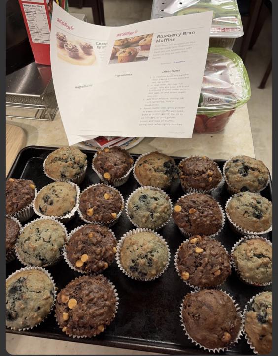 🧁✨ Valerie’s Blueberries and Cocoa Banana Bran Muffin Recipes