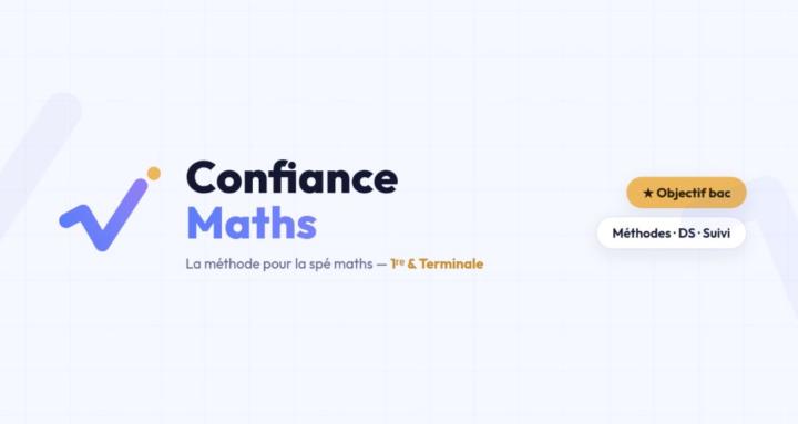 Confiance Maths - Première