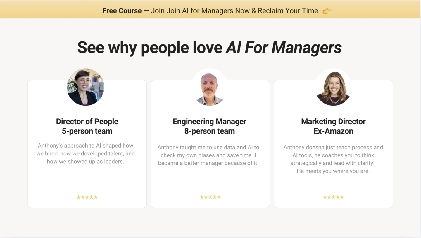 AI For Managers