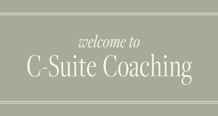 C-Suite Coaching