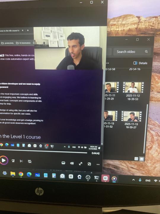 صورت كورس كامل وكنت حاط ميوت💔