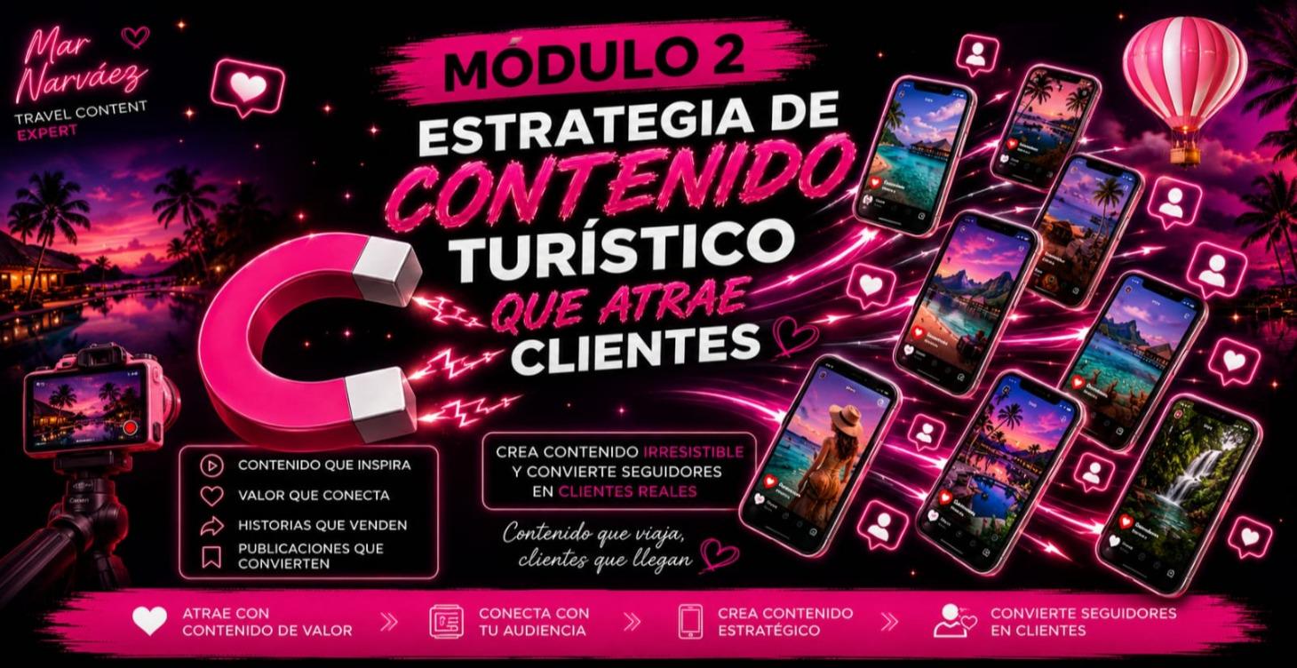 Contenido turístico que atrae clientes