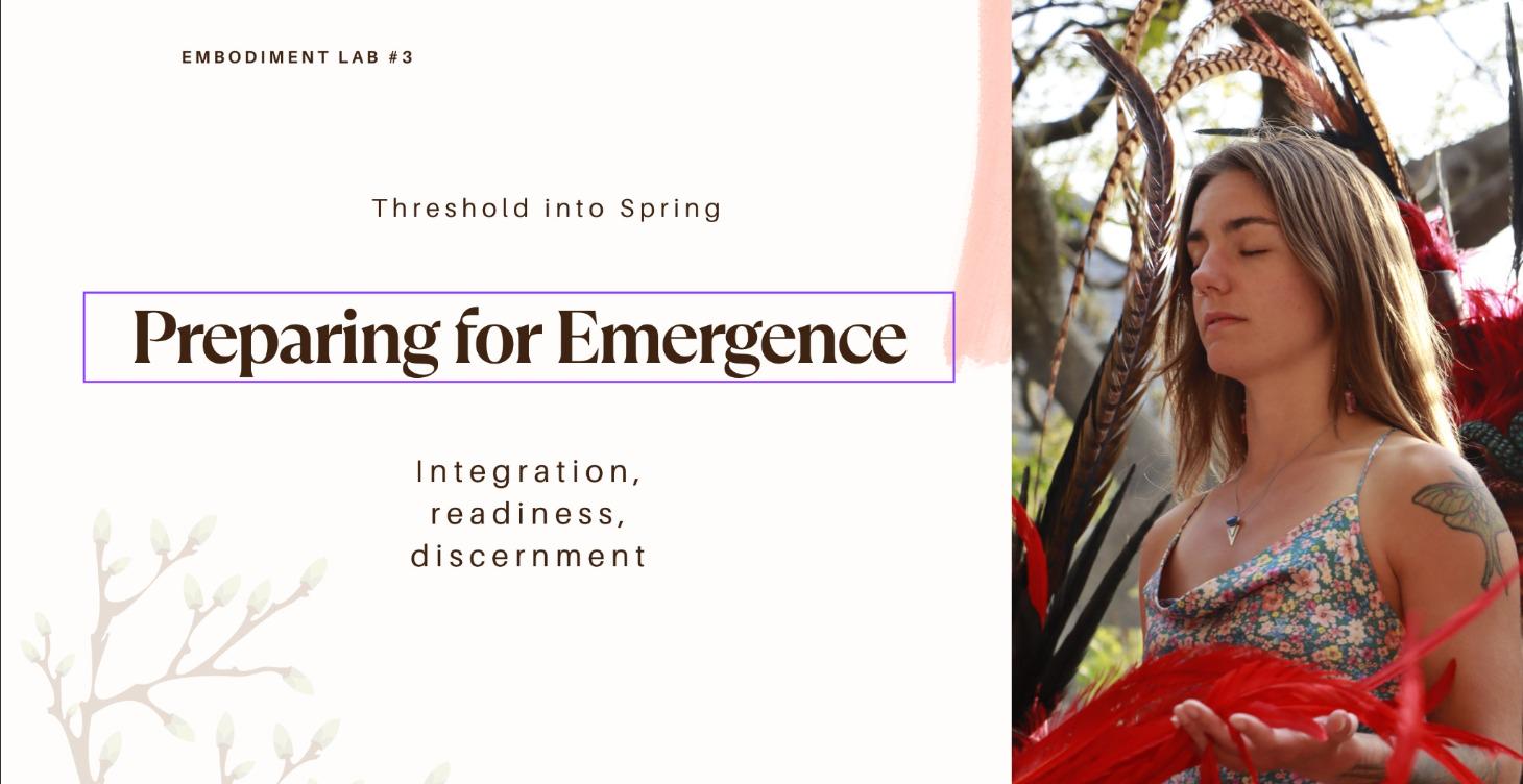 Lab #3 Preparing for Emergence