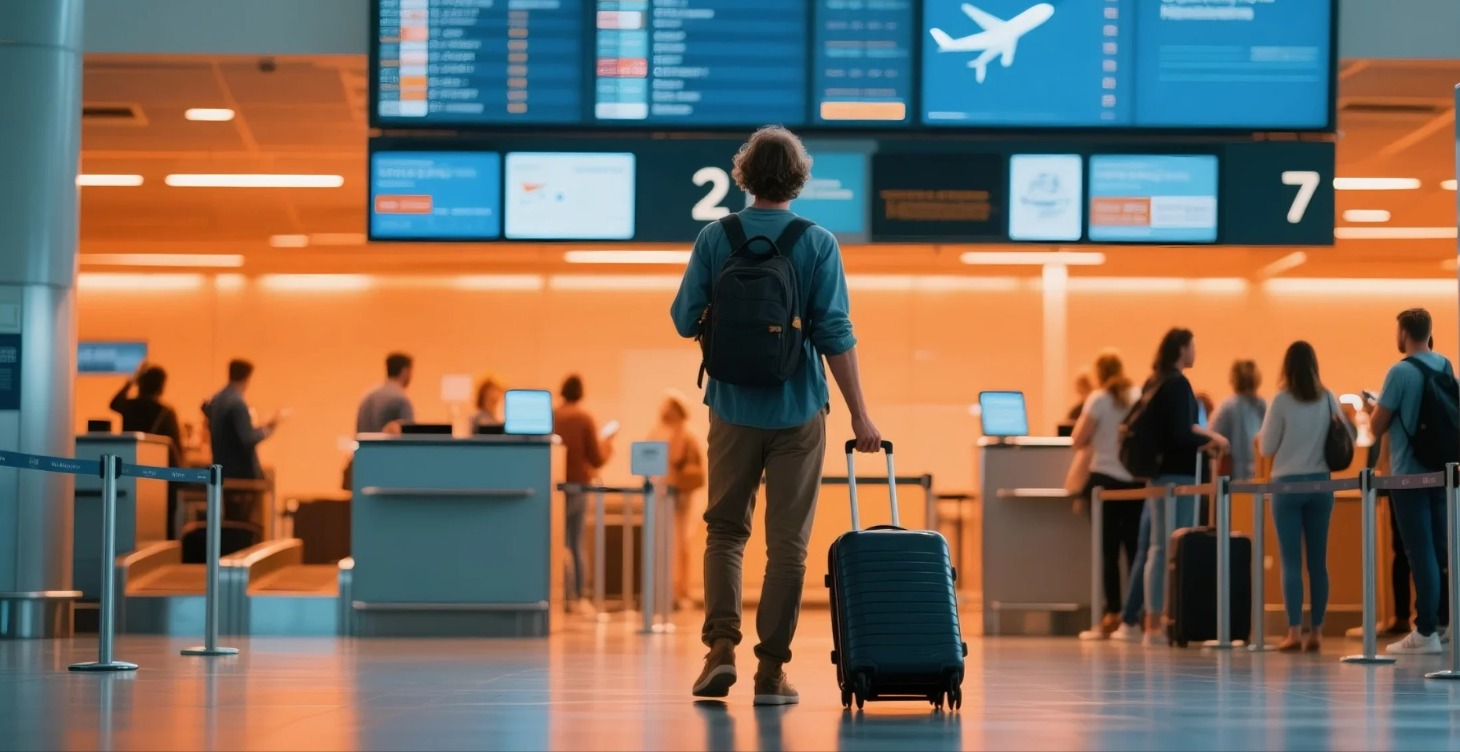 1️⃣第一站 機場報到櫃台(Check-in)