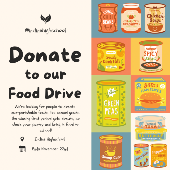 Food Drive at Incline High School