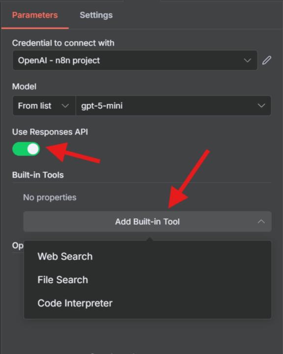 ChatGPT-Tools in n8n