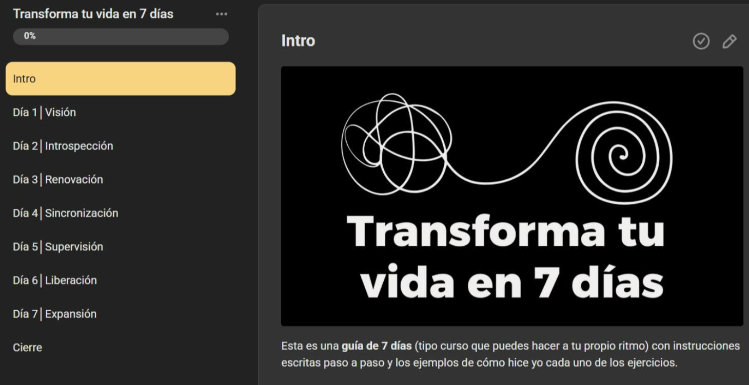 Transforma tu vida en 7 días