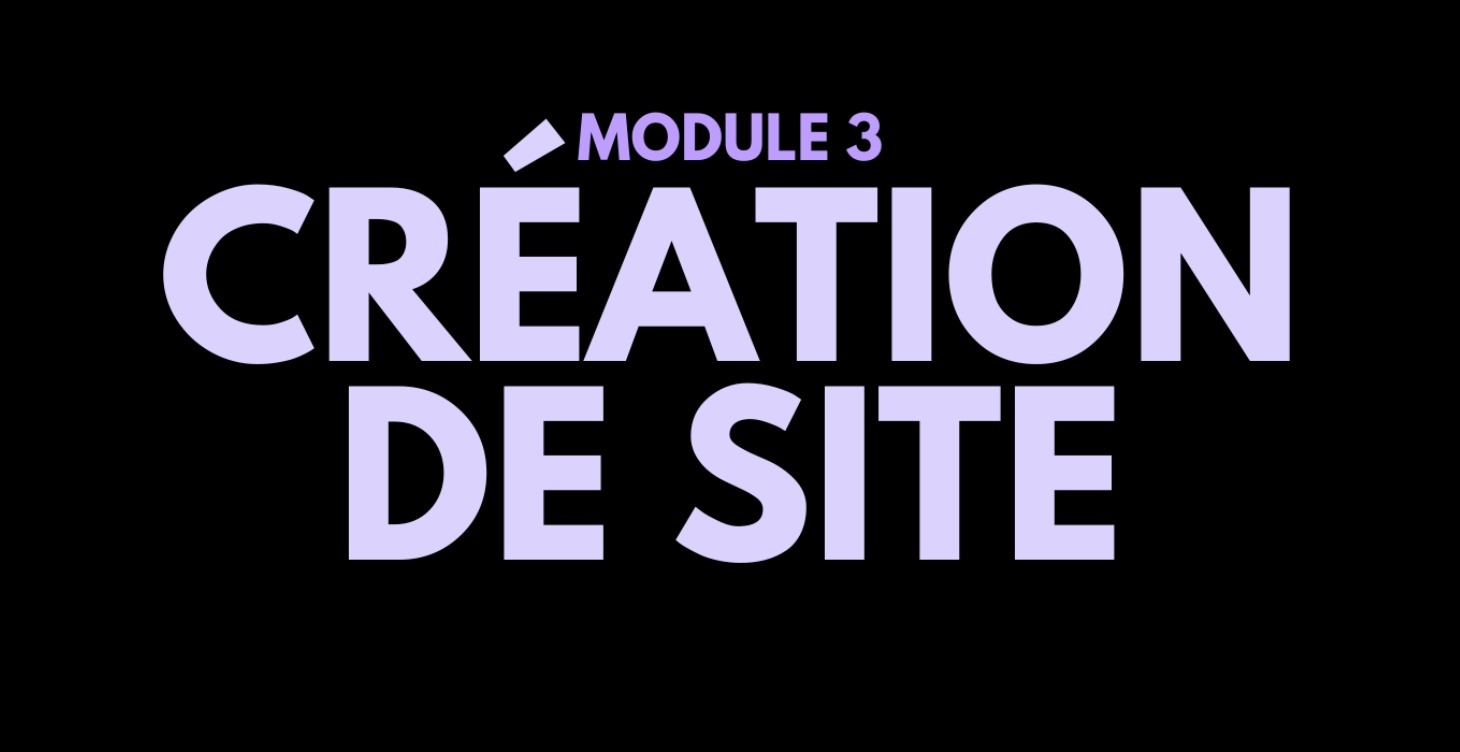 Création du site internet