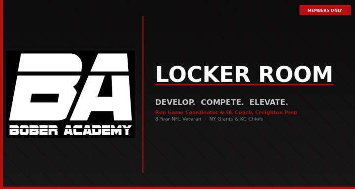 Bober Academy Locker Room