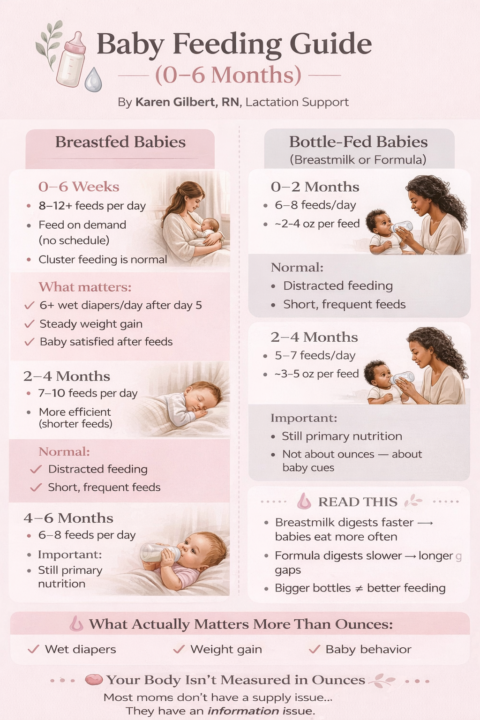 Baby Feeding Guide (0–6 Months) — What Actually Matters (Not Ounces)