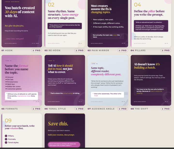 Symptom First Carousels